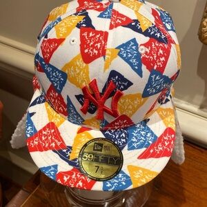 New York Yankees Dog Ear Hat Men 7 5/8 59Fifty New Era Fitted Cap